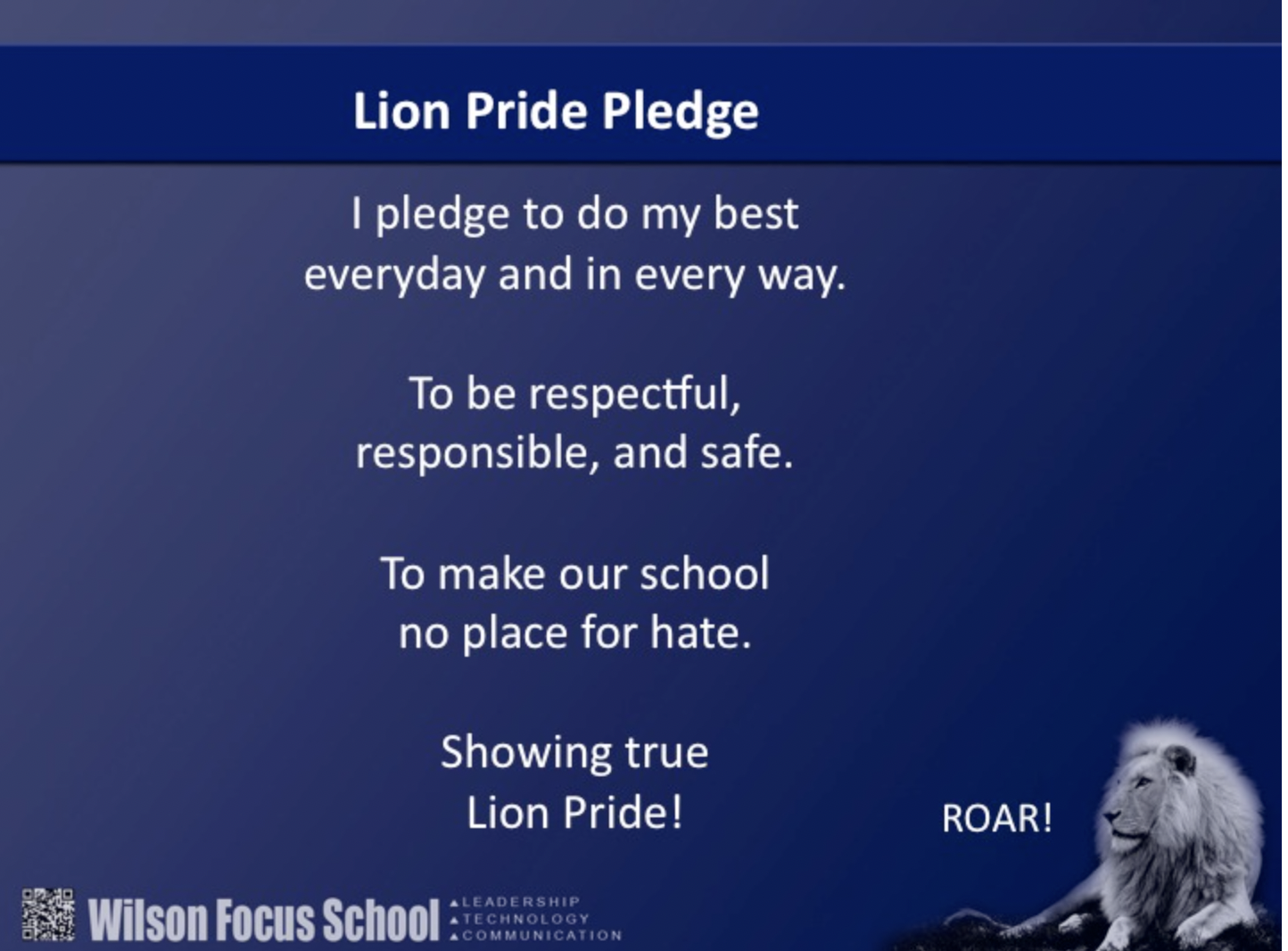 Lion Pledge